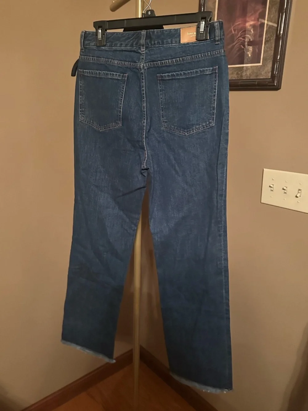 Kate Spade Straight-Leg Women's Jeans in Dark Blue Denim - Picture 2 of 3